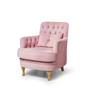 sugar πολυθρονα με ύφασμα και μέταλο ξύλινη epiplo-livin.gr